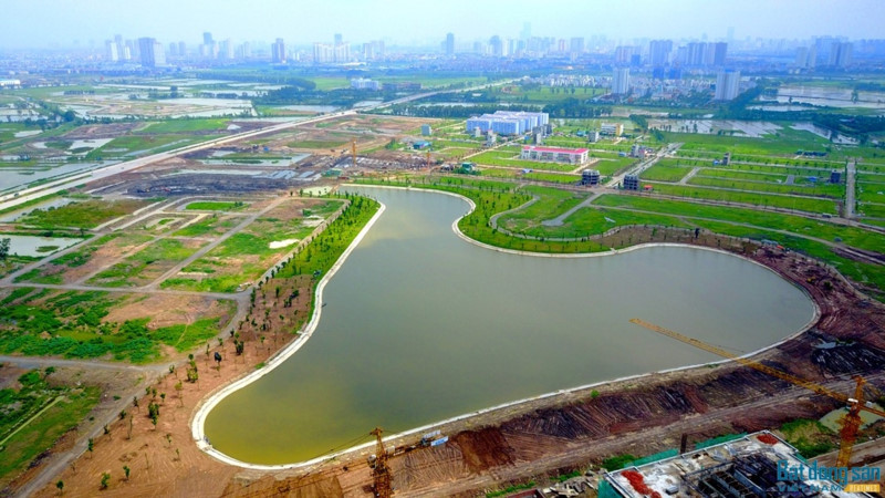 Hồ điều hoà khu đô thị Thanh Hà B