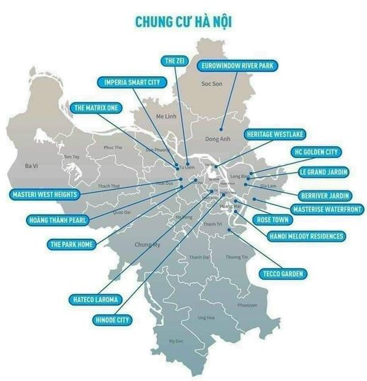 Cập nhật giá dự án căn hộ trên thị trường Hà Nội 2023 - 1