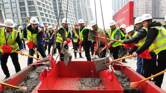 Khu tổ hợp với cao ốc nằm ngang của Trung Quốc sắp xây xong - Ảnh 5.
