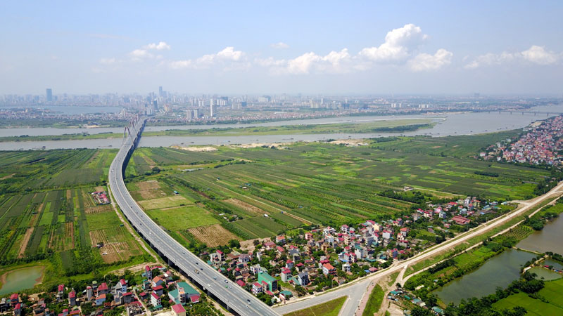 Bất động sản Vuông | Giá đất trục Nhật Tân – Nội Bài: Tăng mạnh nhờ dự án tỷ đô