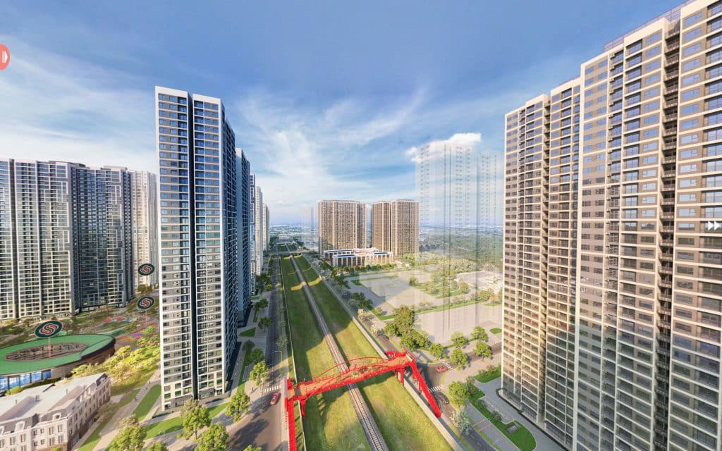 cầu đi bộ Vinhomes Smart City