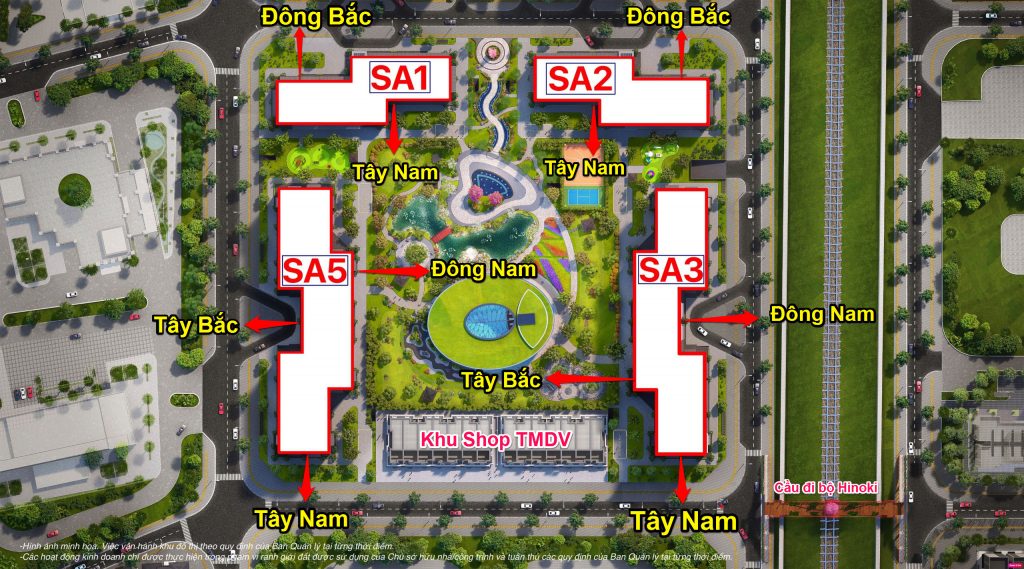 Mặt bằng và thiết kế tòa SA5 phân khu Sakura