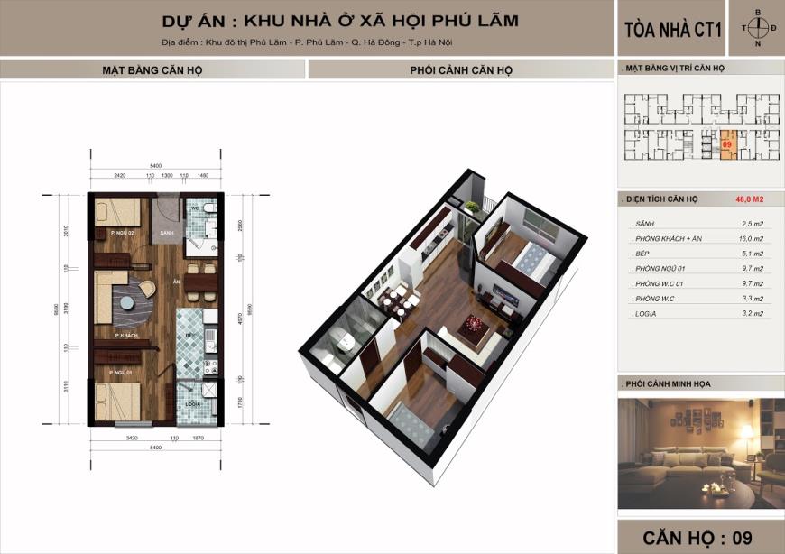 Căn hộ 09 toà CTI