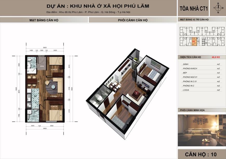Căn hộ 10 toà CTI