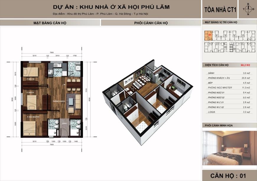 Căn hộ 01 toà CTI