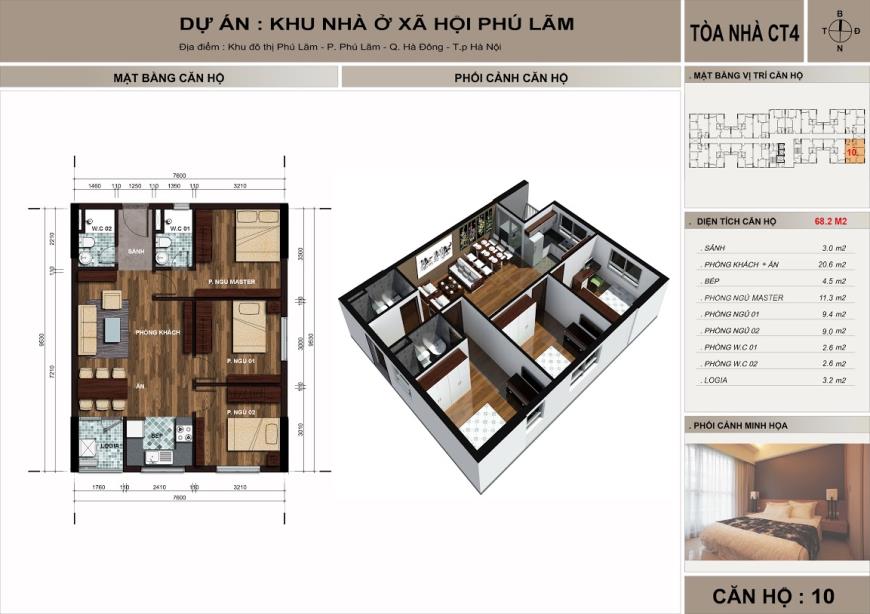 Căn hộ 10 toà CT4