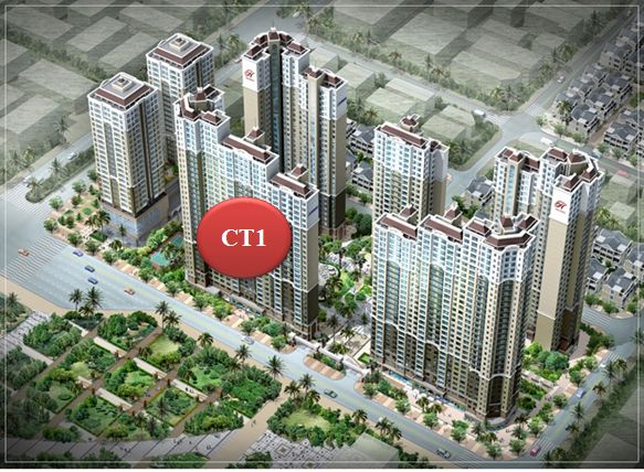 vị trí Toà CT1 Hyundai HillState Hà Nội