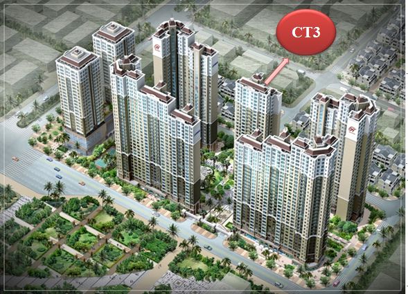Vị trí toà nhà CT3 chung cư Hyundai HillState Hà Đông - Hà Nội 