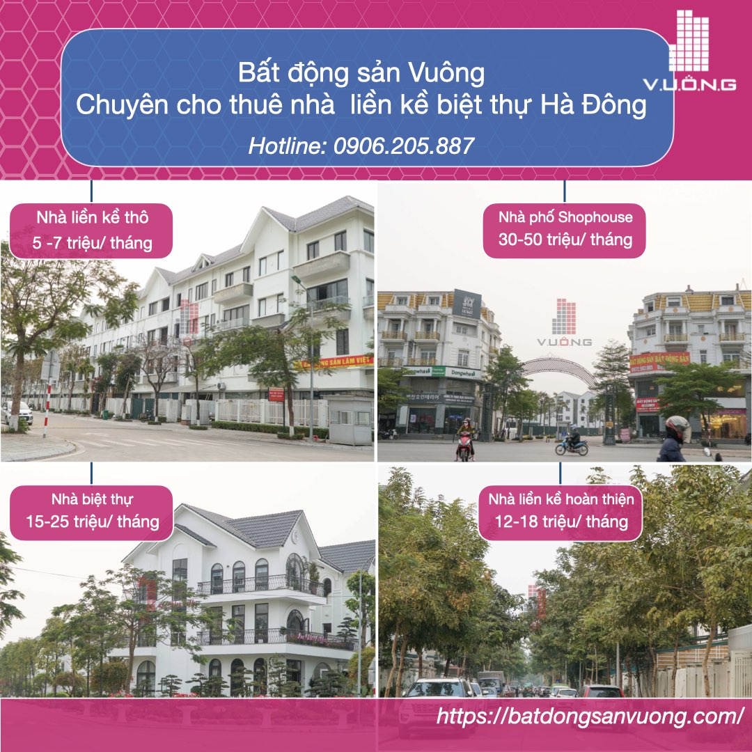 cho thuê nhà quận Hà Đông