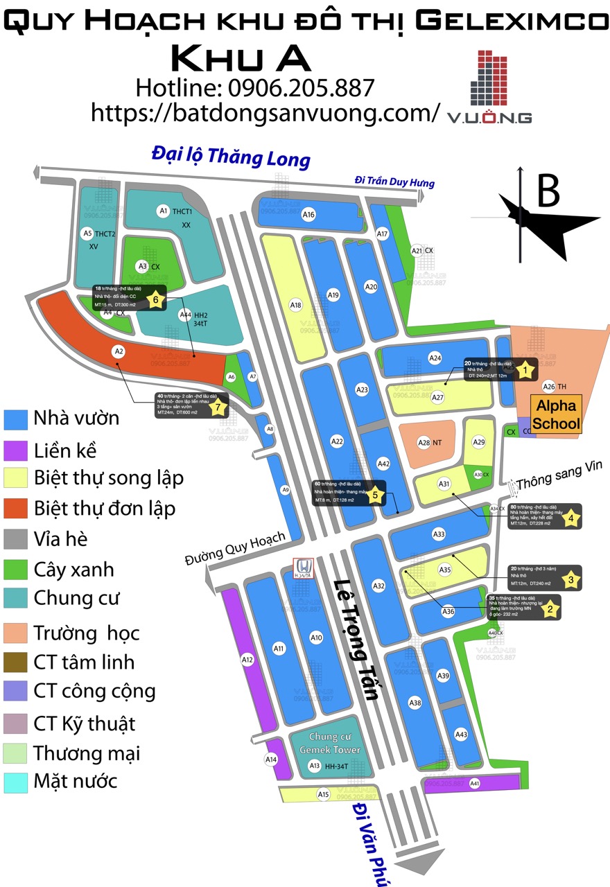 cho thuê nhà Geleximco