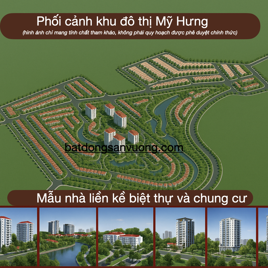phối cảnh khu đô thị Mỹ Hưng
