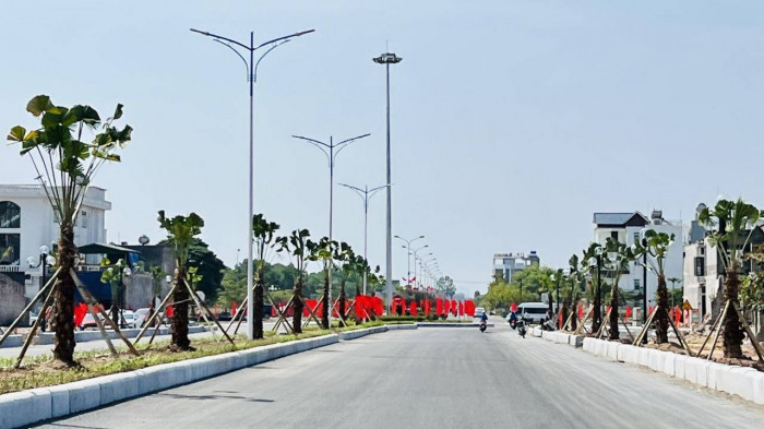 tuyến đường trục chính khu đô thị Cái Rồng