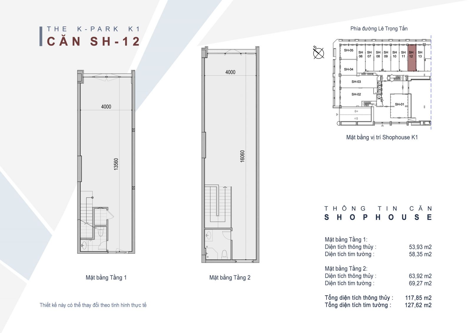 Bất động sản Vuông | Mặt bằng Shophouse chung cư The K-Park Văn Phú Hà Đông
