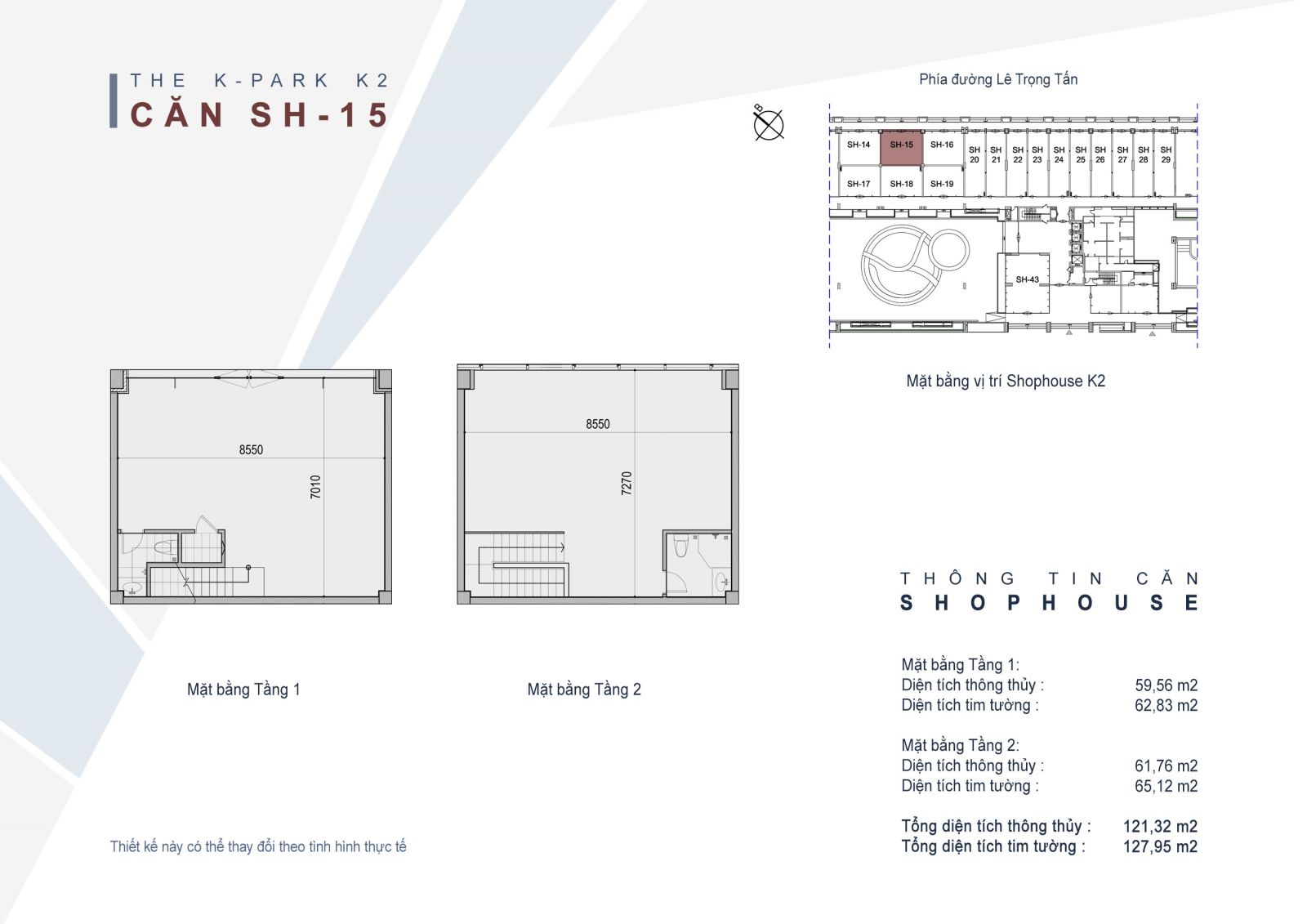 Bất động sản Vuông | Mặt bằng Shophouse chung cư The K-Park Văn Phú Hà Đông