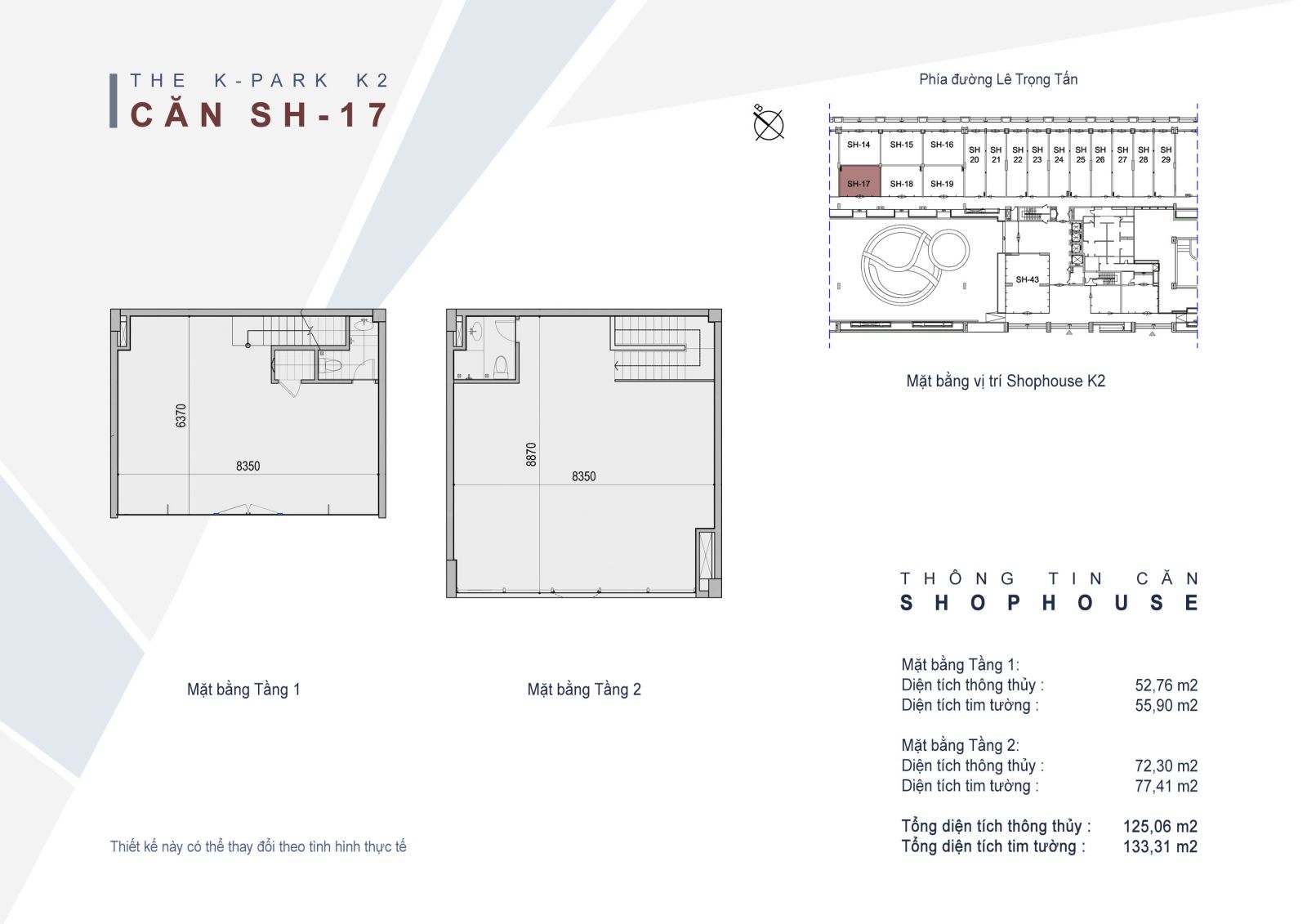 Bất động sản Vuông | Mặt bằng Shophouse chung cư The K-Park Văn Phú Hà Đông