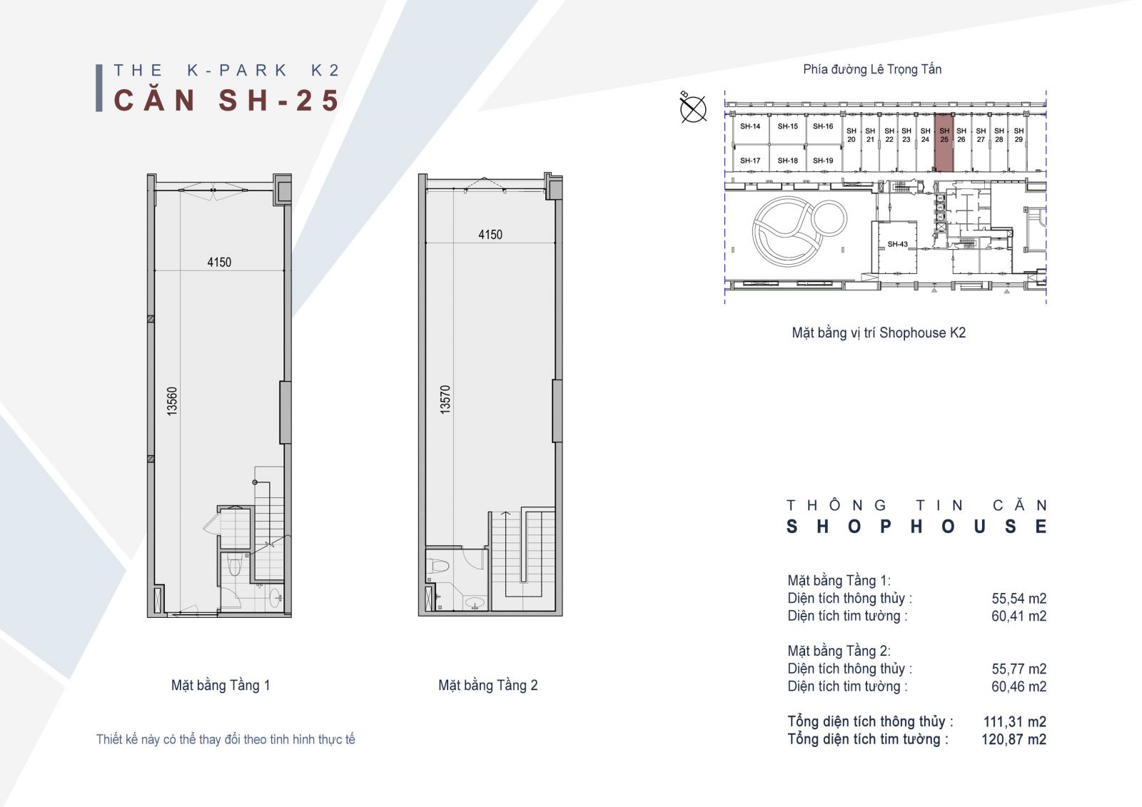 Bất động sản Vuông | Mặt bằng Shophouse chung cư The K-Park Văn Phú Hà Đông