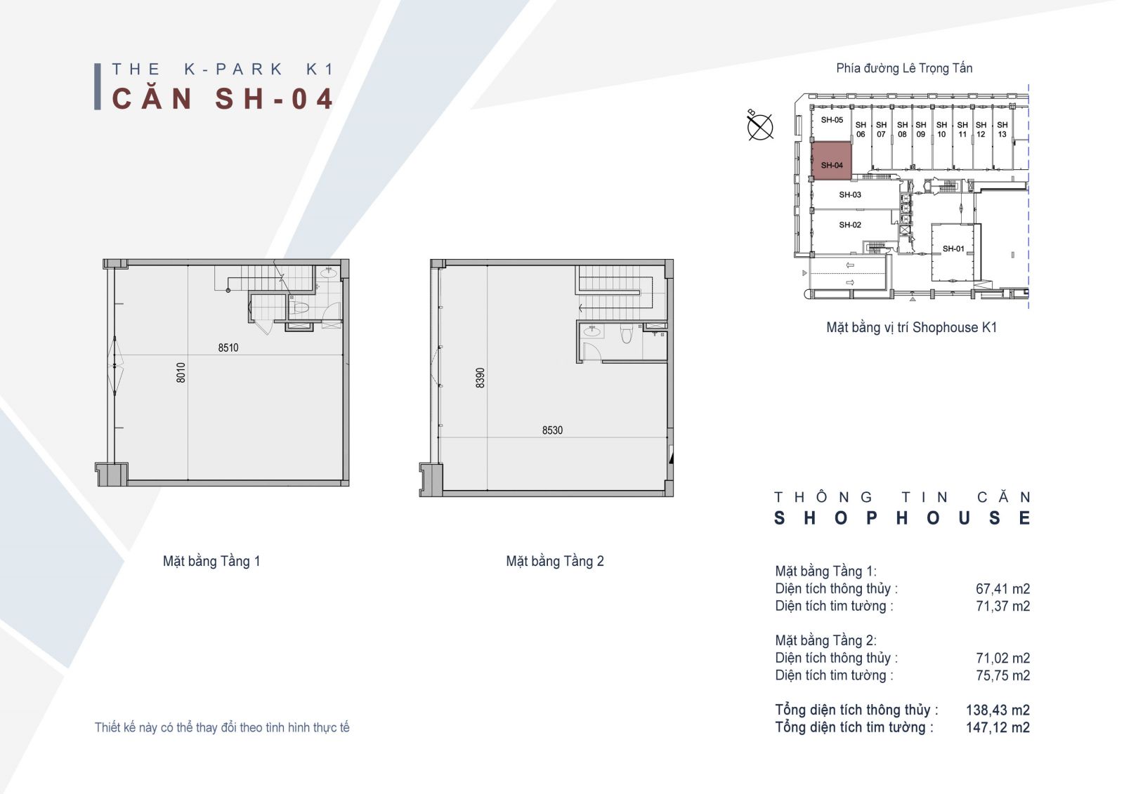 Bất động sản Vuông | Mặt bằng Shophouse chung cư The K-Park Văn Phú Hà Đông