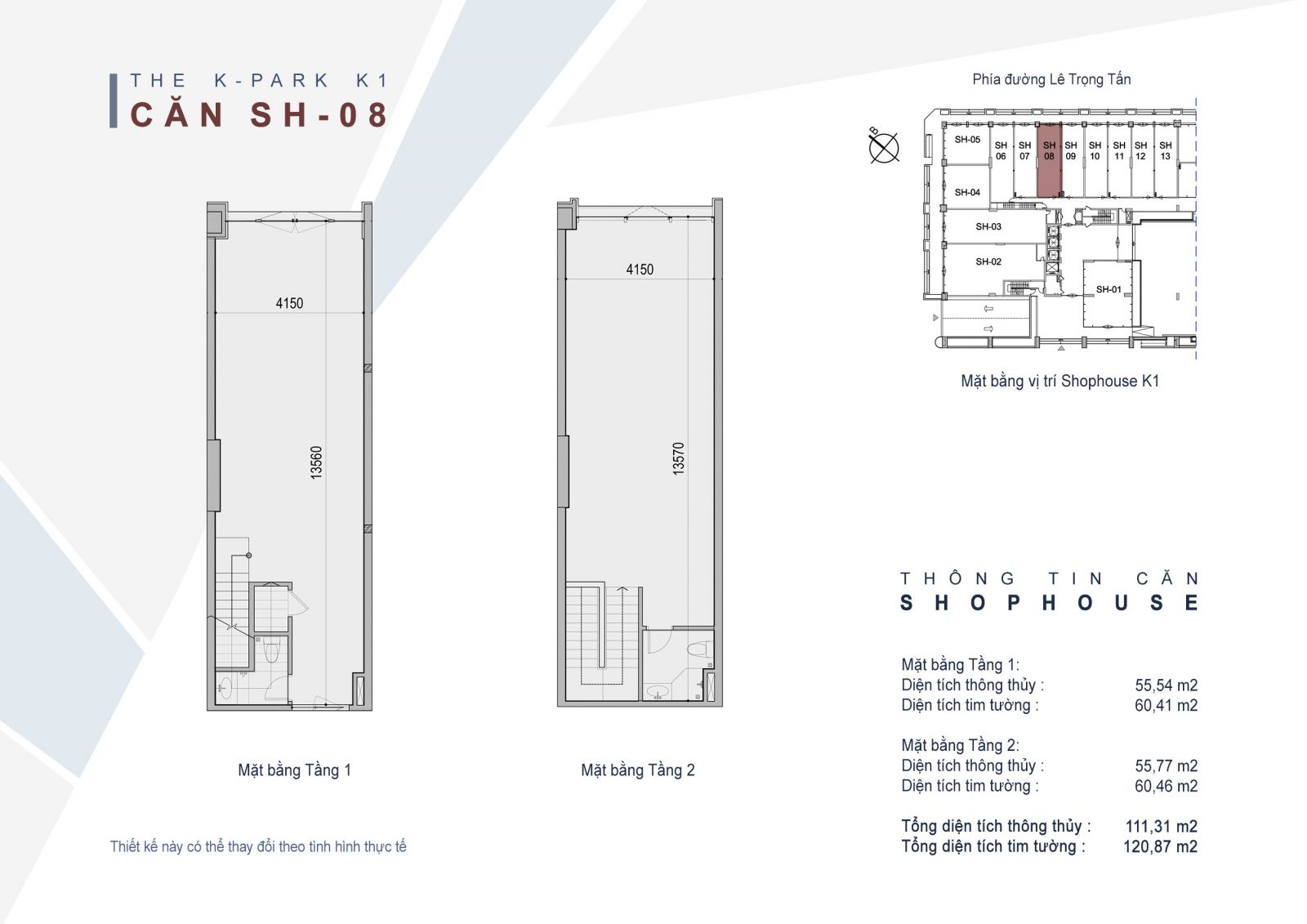 Bất động sản Vuông | Mặt bằng Shophouse chung cư The K-Park Văn Phú Hà Đông