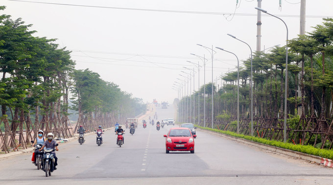 Bất động sản Vuông | Đường 5.000 tỷ nối bốn quận, huyện Hà Nội sắp khánh thành