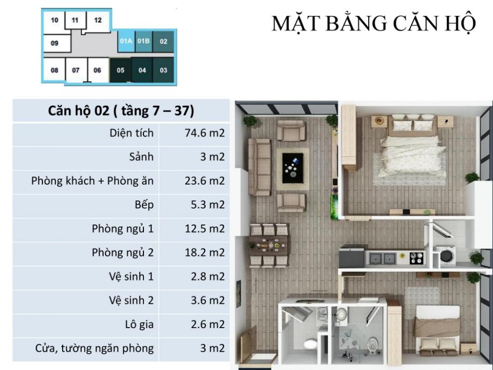 Mặt bằng căn hộ 02