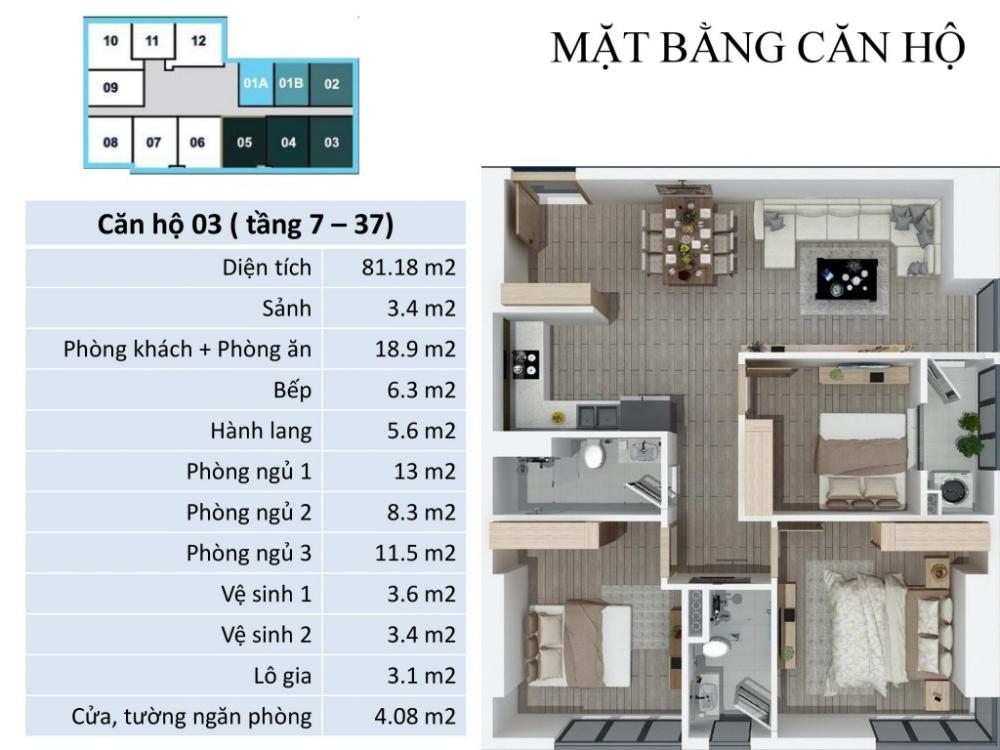 Mặt bằng căn hộ 03