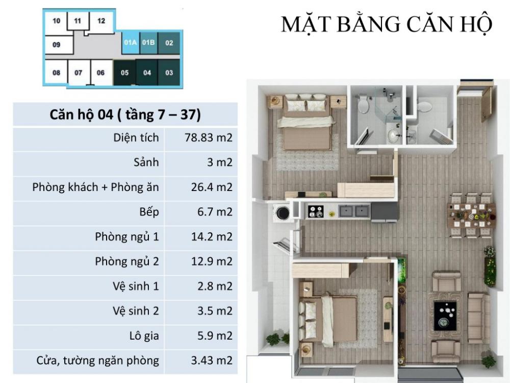 Mặt bằng căn hộ 04