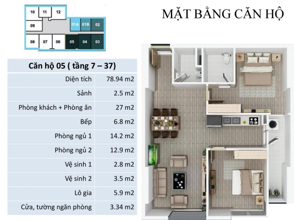 Mặt bằng căn hộ 05