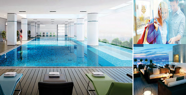 Bể bơi trong nhà - Tiện ích chung cư flc star tower
