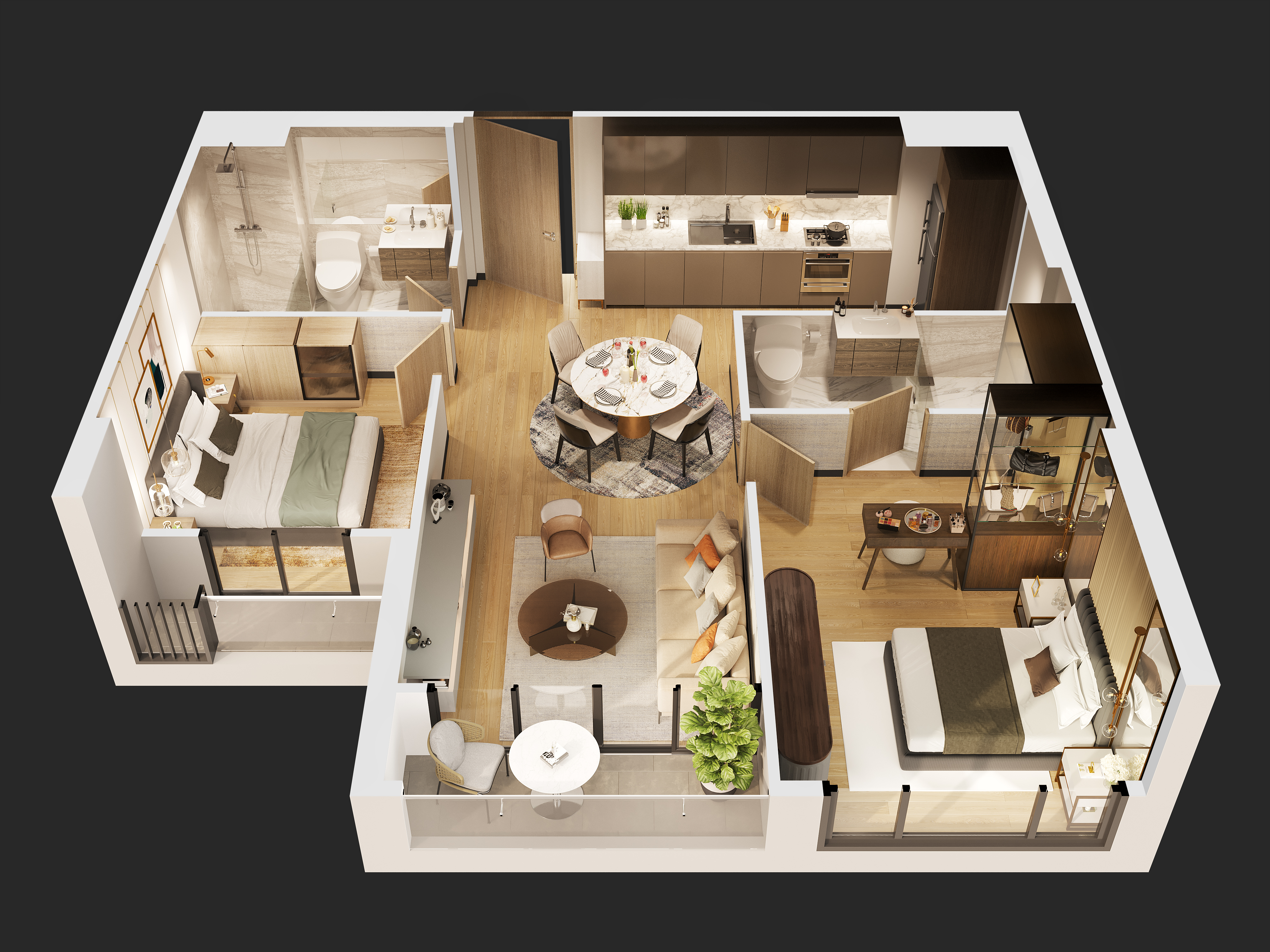 30+ mẫu thiết kế nội thất phòng ngủ đẹp cho căn hộ chung cư 2021 – Nội thất chung  cư