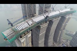 Khu tổ hợp với "cao ốc nằm ngang" của Trung Quốc sắp xây xong