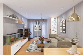 Thiết kế nội thất căn hộ góc chung cư Văn Phú Victoria - Căn số 12 diện tích 116 m2 - mẫu 02