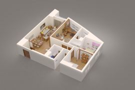 Thiết kế nội thất căn hộ góc chung cư Văn Phú Victoria - diện tích 116 m2 - mẫu 03