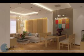 Thiết kế nội thất căn hộ chung cư Văn Phú Victoria 97 m2 mẫu 02