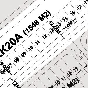 Vị trí căn số 9 lô LK20A Khu đô thị Văn Phú