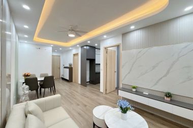 Bán chung cư Thanh Hà 70m2 căn 2 ngủ 2 vệ sinh, ban công Đông Nam, đầy đủ nội thất, có thể ở ngay