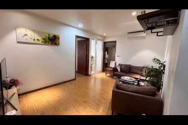 Bán Chung cư Victoria Văn Phú V1 diện tích 59,73m2 căn 2 phòng ngủ 1 vệ sinh ban công Tây Bắc full nội thất thiết kế hiện đại