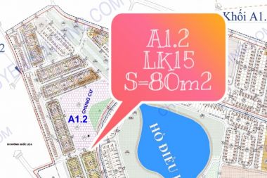 Bán Liền kề 80 m<sup>2</sup> phân khu A1.2 lô LK15 Khu Đô Thị Thanh Hà Cienco 5 - Mường Thanh