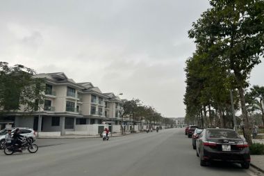 BÁN CẶP CĂN BIỆT THỰ PHÂN KHU AN VƯỢNG KĐT DƯƠNG NỘI (KHU A): TỔNG DIỆN TÍCH 378M2, MẶT TIỀN 18M HƯỚNG TÂY BẮC