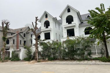 BÁN BIỆT THỰ KHU C KĐT GELEXIMCO: DIỆN TÍCH 360M2, MẶT TIỀN 18M HƯỚNG TÂY BẮC