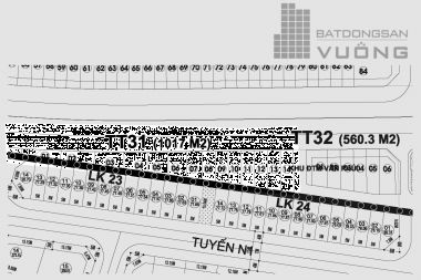 Bán Liền kề 62.42 m<sup>2</sup> phân khu LKCVP lô TT31 Khu đô thị Văn Phú