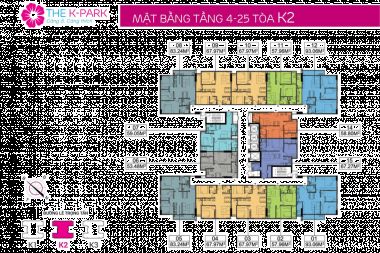 Bán Chung cư 83.24 m<sup>2</sup> căn 5 tòa K3 Chung cư The K Park