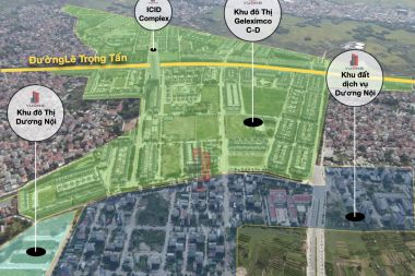 Bán đất dịch vụ Dương Nội khu Đồng Đế Đồng chợ diện tích 50m2 hướng Đông Nam lô CL32 gần ngã tư đường 27m cách Aeon Mall Hà Đông chỉ 100m - sổ đỏ lâu dài