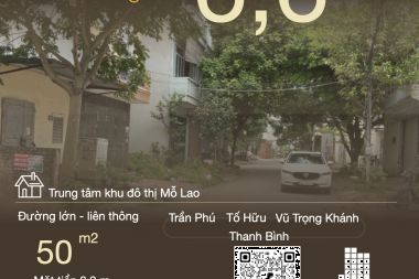 Bán đất dịch vụ khu đô thị Mỗ Lao trung tâm quận Hà Đông lô L5, gần các trường đại học lớn, đường rộng ô tô đỗ cửa, quy hoạch hạ tầng đồng bộ 