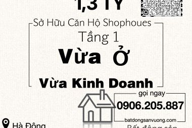 Bán Ki-ot & Sàn thương mại 33 m<sup>2</sup> Khu Đô Thị Thanh Hà Cienco 5 - Mường Thanh